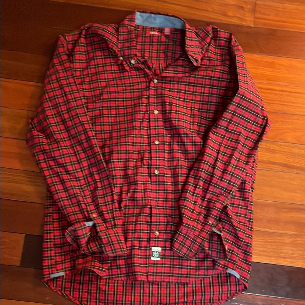 Red Plaid Men's Shirt